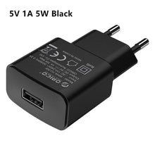 ORICO 5V1A 5V2A USB Charger Travel Wall Charger Adapter 5W 10W Portable Smart Mobile Phone Charger EU Plug Black White Available