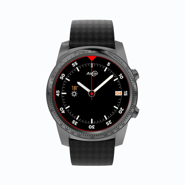 AllCall W1 Heart Rate Phone Smart Watch GPS 3G/2G Watch-Phone 2GB RAM 16GB ROM MTK6580m Quadcore Android 5.1 Metal Body MP4 WiFi