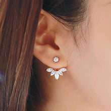 IPARAM Korean style and leave a silver-plated crystal earrings fashion women statement earrings for party well, free shipping