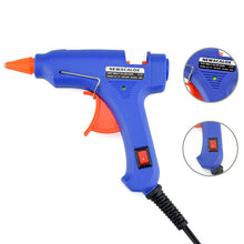 NEWACALOX 20W EU Plug Hot Melt Glue Gun with Free 1pc 7mm Glue Stick Industrial Mini Guns Thermo Electric Heat Temperature Tool